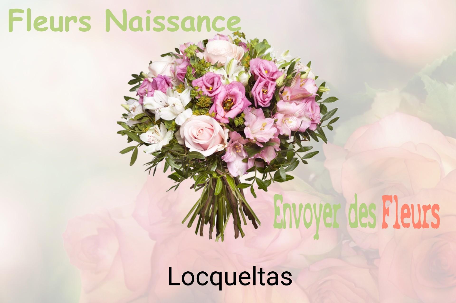Bouquet de fleurs de naissance livré à Locqueltas